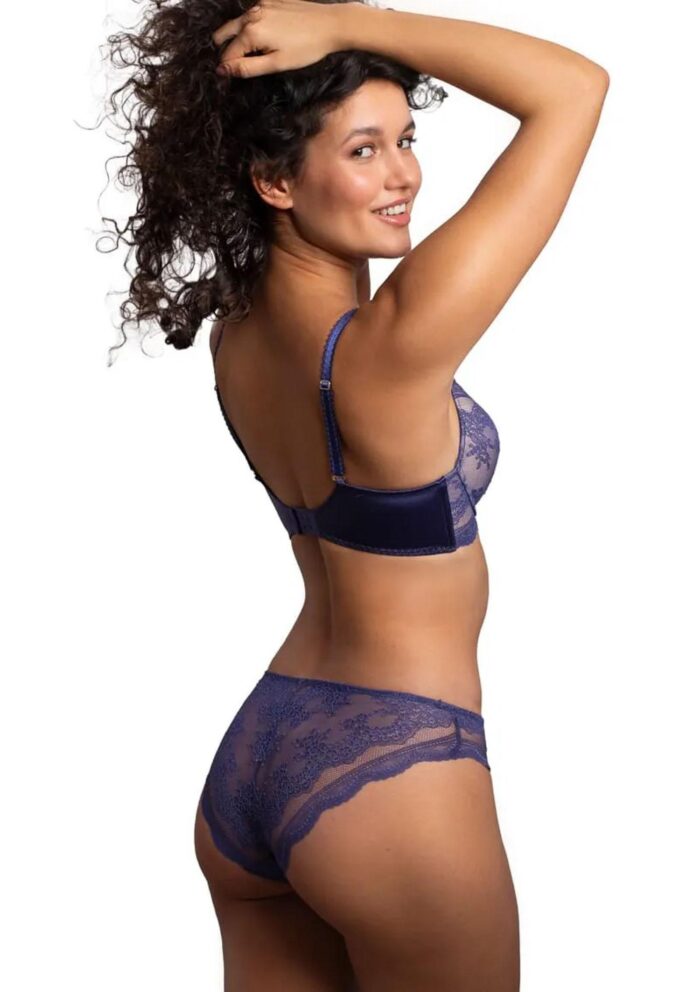 Biustonosz damski push-up z ozdobnymi paseczkami DB-9336 Agio - obrazek 5