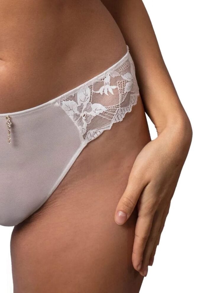 Majtki damskie brazyliany z elegancką koronką DM-6341 Agio - obrazek 4