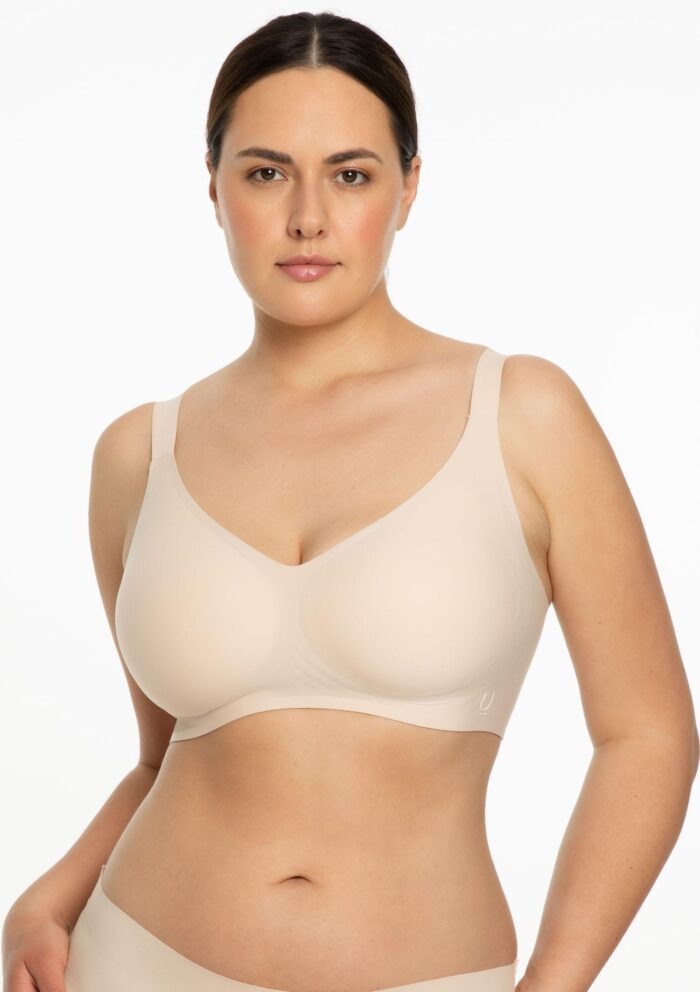 Biustonosz Jelly Bra Comfort bezszwowy szerokie boki i ramiączka żelowe strefy 3D Julimex - obrazek 4