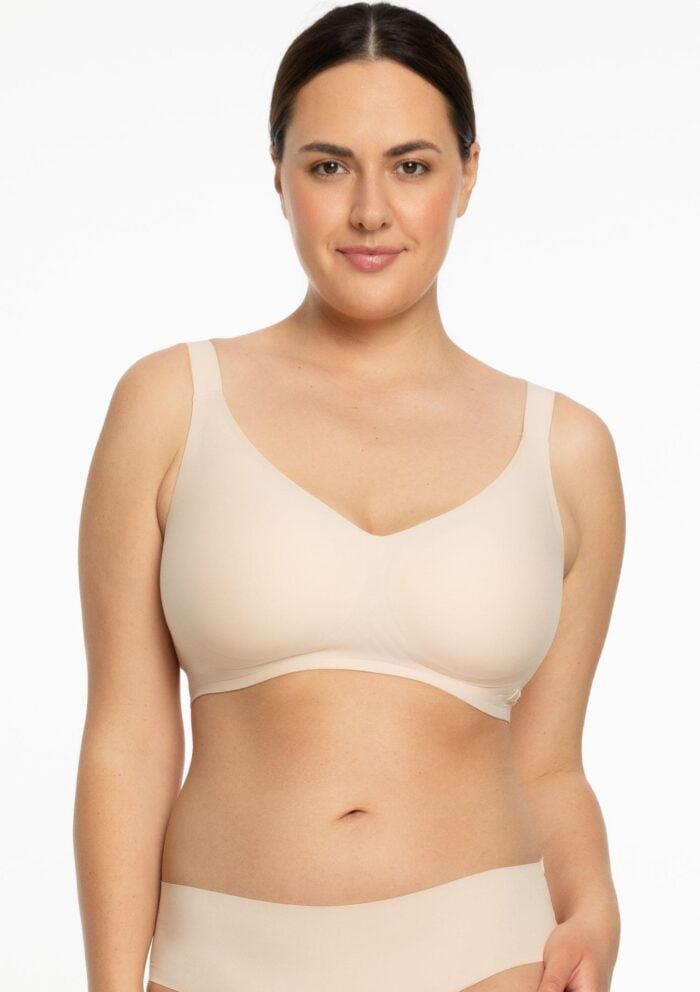 Biustonosz Jelly Bra Comfort bezszwowy szerokie boki i ramiączka żelowe strefy 3D Julimex - obrazek 5
