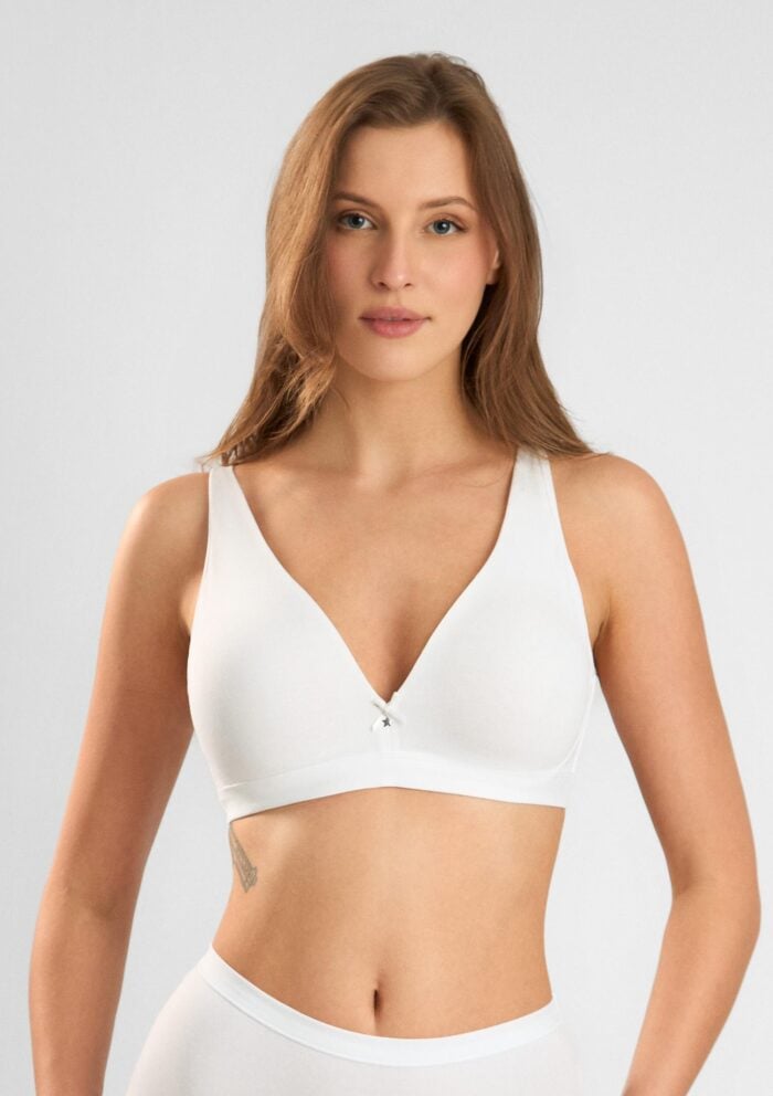 Biustonosz damski miękki bawełniany w sportowym stylu Natural Cotton 1454 Sielei - obrazek 13