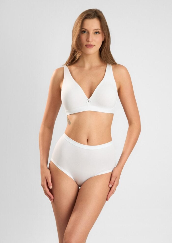 Biustonosz damski miękki bawełniany w sportowym stylu Natural Cotton 1454 Sielei - obrazek 2