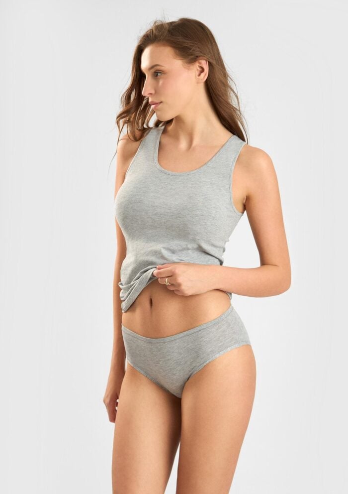 Figi damskie klasyczne z hipoalergicznej bawełny organicznej 1449 Natural Cotton Sielei - obrazek 7