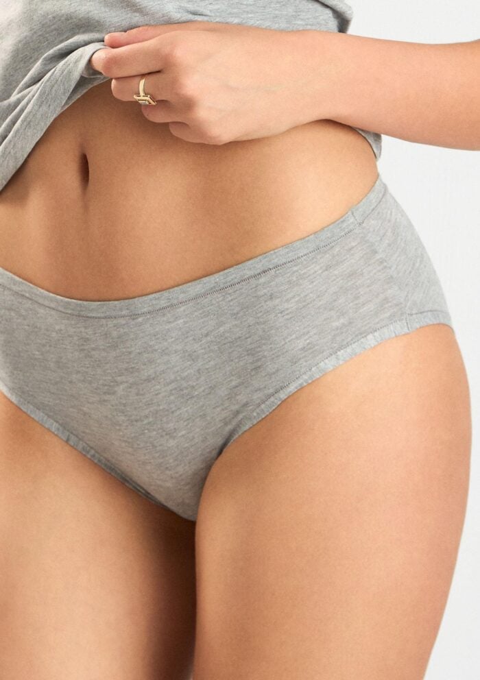 Figi damskie klasyczne z hipoalergicznej bawełny organicznej 1449 Natural Cotton Sielei - obrazek 8