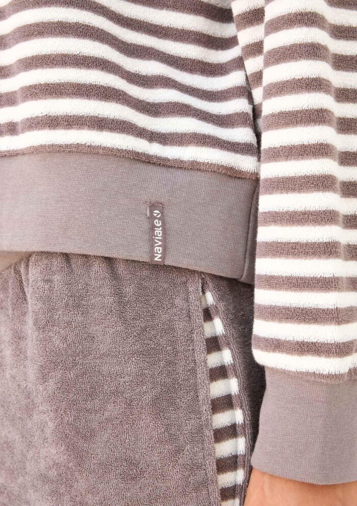 Bluza damska z długim rękawem z dzianiny French Terry Karpaty LH340-09 Naviale - obrazek 7