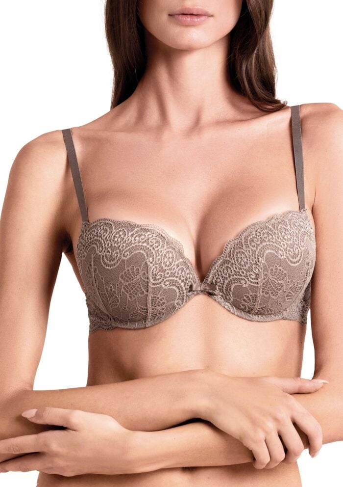 Biustonosz koronkowy super push-up z fiszbinami 032L Duble Pizzo Lormar - obrazek 4