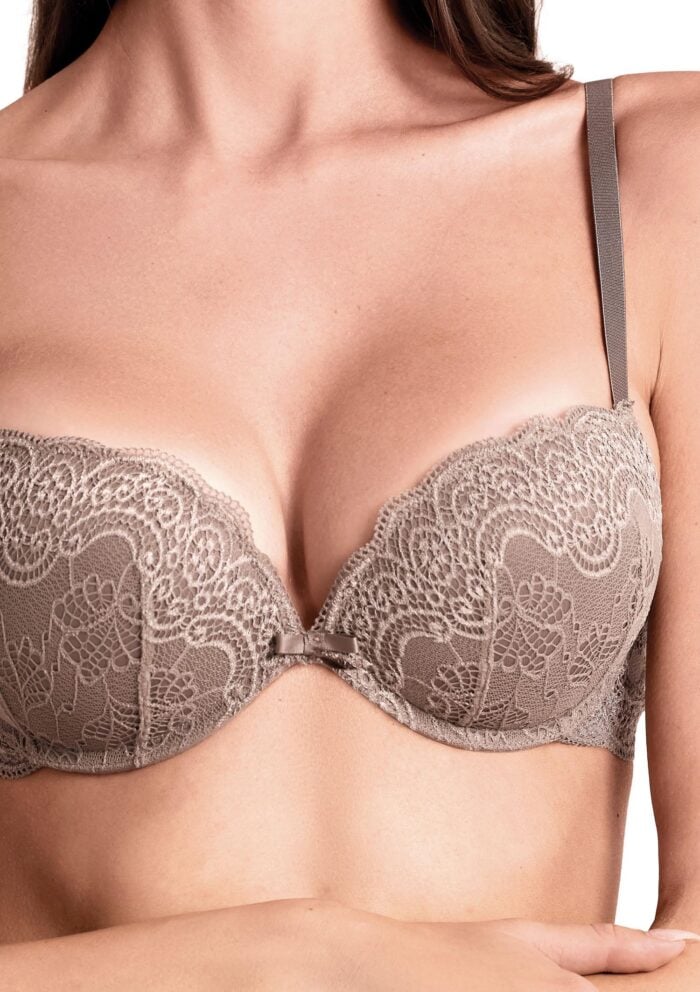 Biustonosz koronkowy super push-up z fiszbinami 032L Duble Pizzo Lormar - obrazek 2
