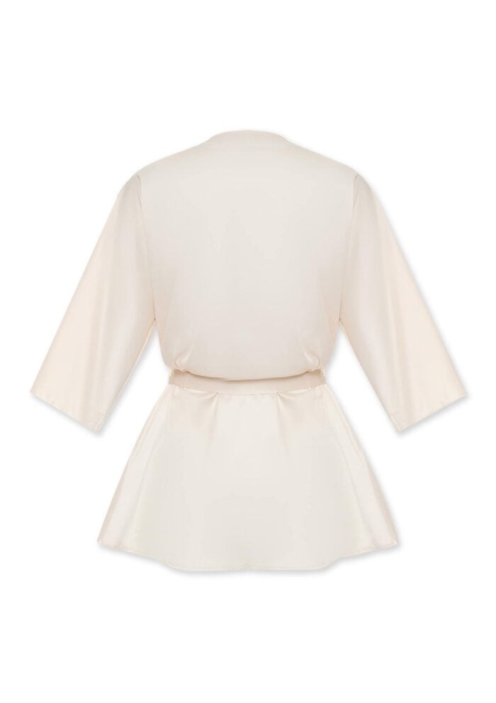 Eleganckie kimono damskie z miękkiej satyny Diva Kleo - obrazek 9