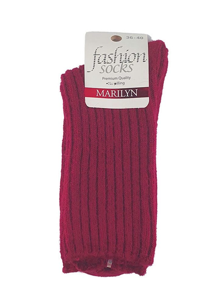 Skarpetki damskie bawełniane z efektem angory F27 Marilyn - obrazek 2