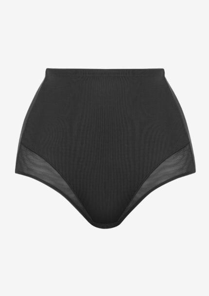 Figi damskie modelujące czarne z wysokim stanem New Sibilla Microshape Infiore