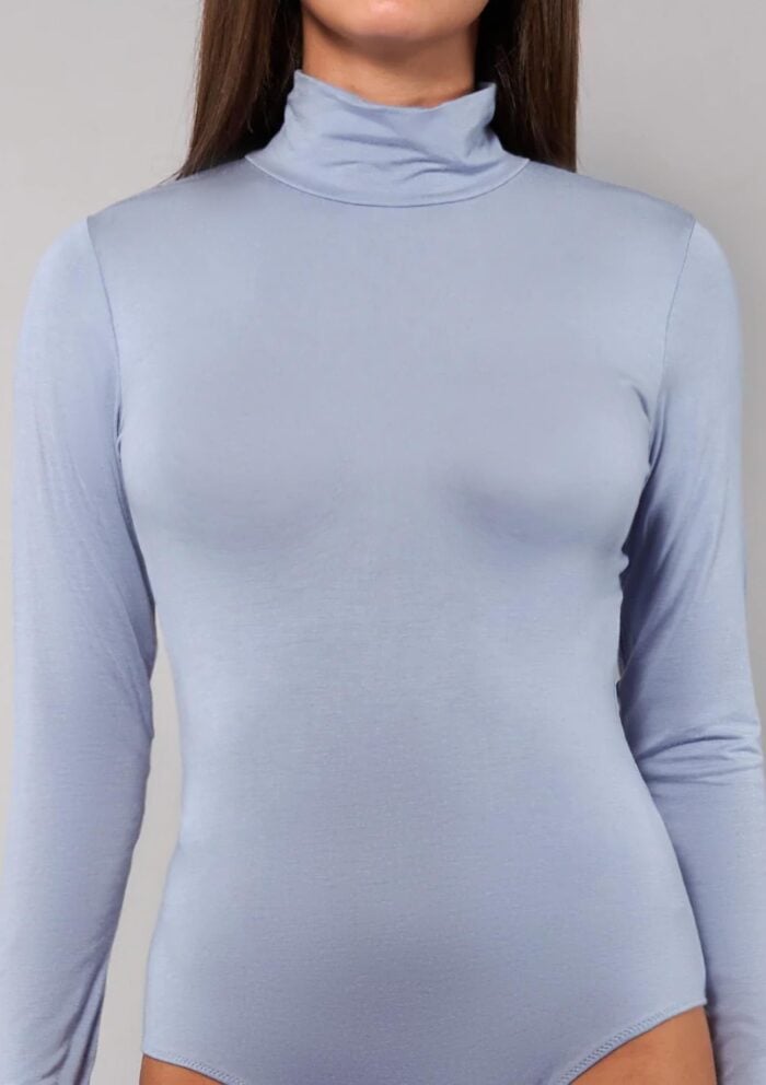 Body - zdjęcie 2|Body damskie z golfem ekologiczny modal denim Today 6018 Sielei