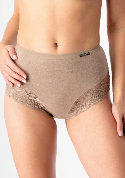 Majtki|Figi damskie z grubej bawełny (2pack) wyższy stan LPF 729 Hot Touch Key