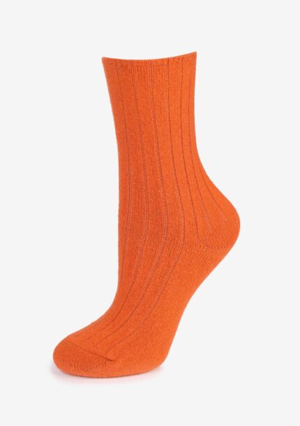 Skarpetki merino z wełny merynosa jagnięce bezuciskowe pomarańczowe Cerber Art. 0251