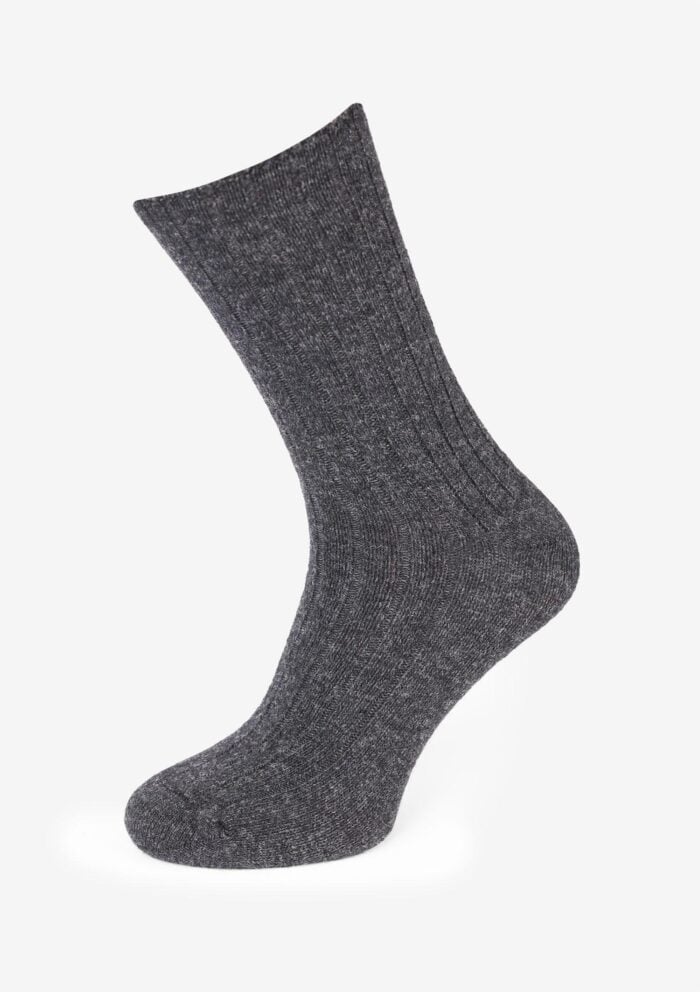 Skarpety|Skarpetki merino z wełny merynosa jagnięce bezuciskowe ciemny szary Cerber Art. 0251