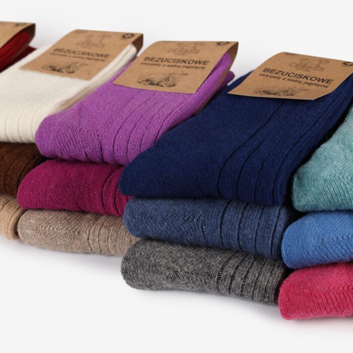 Skarpety - zdjęcie 4|Skarpetki merino z wełny merynosa jagnięce bezuciskowe jeans Cerber Art. 0251