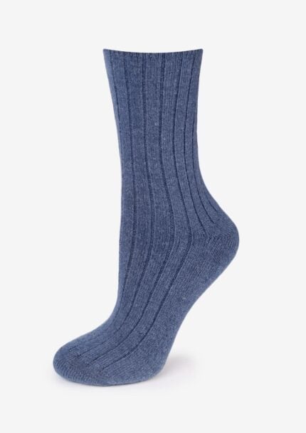 Skarpetki merino z wełny merynosa jagnięce bezuciskowe jeans Cerber Art. 0251