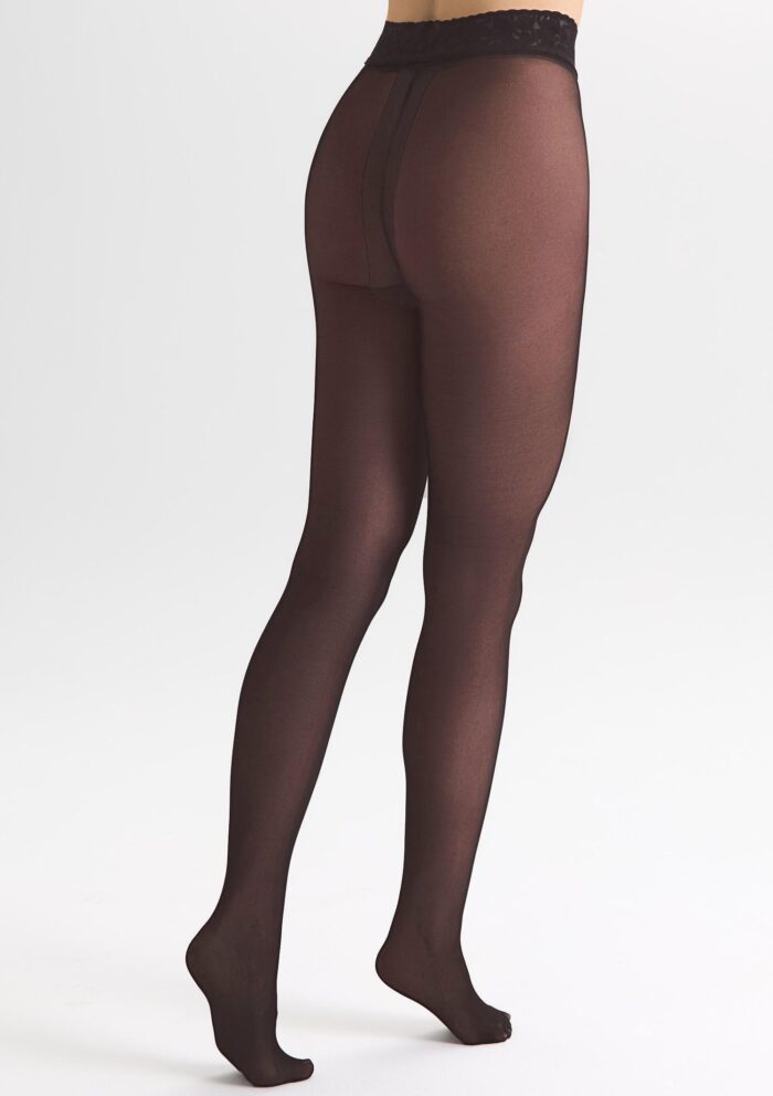 Jedwabiste rajstopy Silk 30 Lux Line z koronkowym pasem Marilyn - obrazek 9