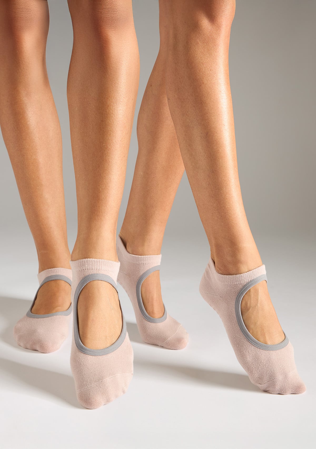 LEGS skarpetki do jogi i fitnessu Yoga ABS brudny róż BRUDNY RÓŻ