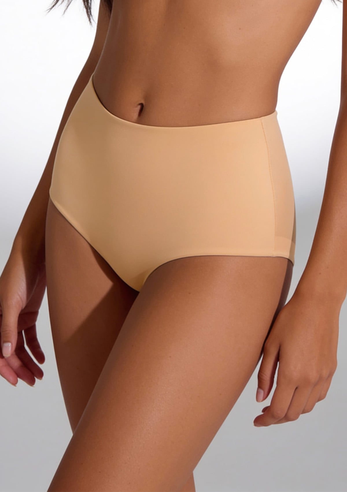 Figi damskie z wysokim stanem Ultra Ultrashine Lormar golden XXL GOLDEN SKIN