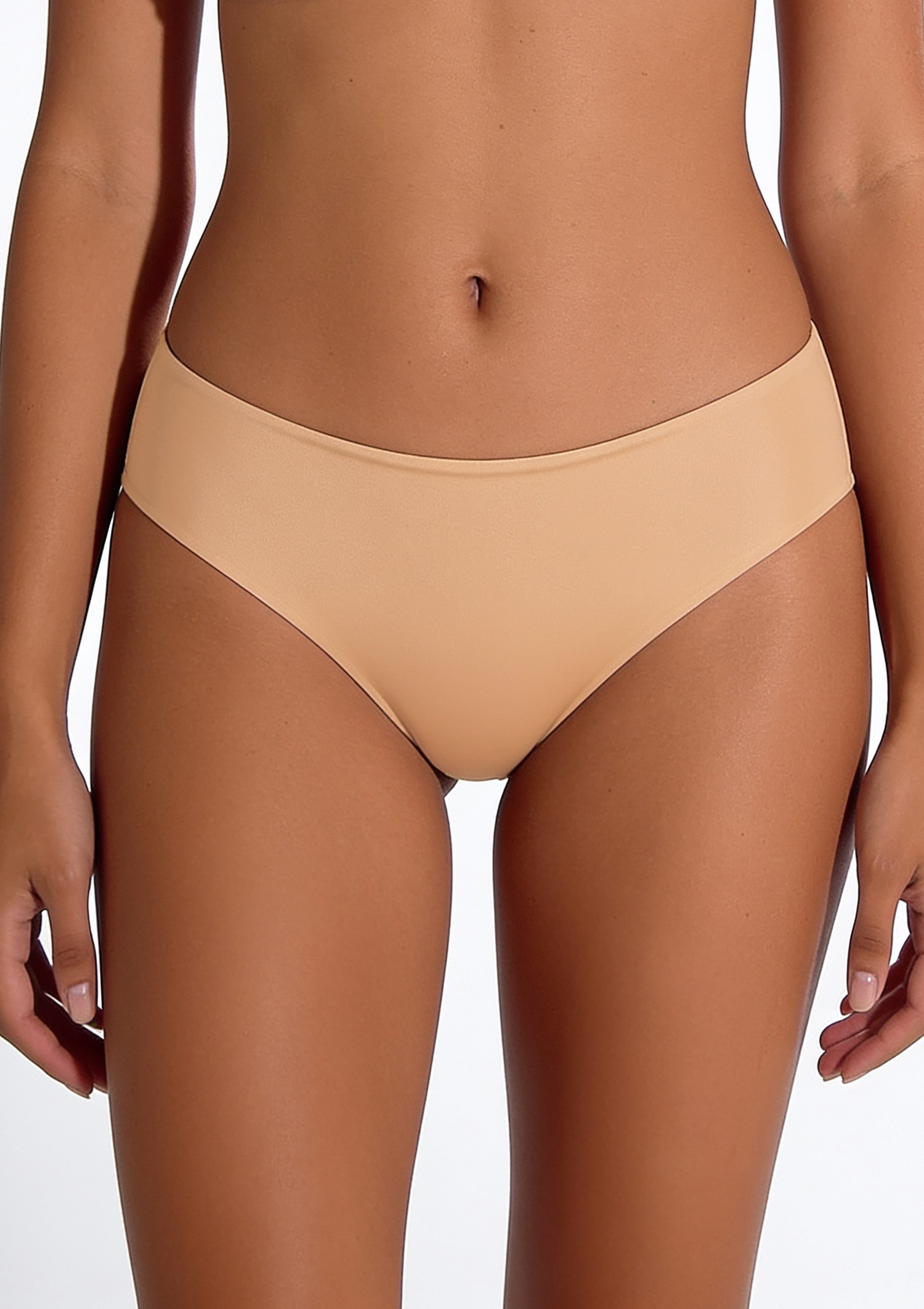 Figi bezszwowe midi z mikrofibry One Ultrashine Lormar golden L GOLDEN SKIN