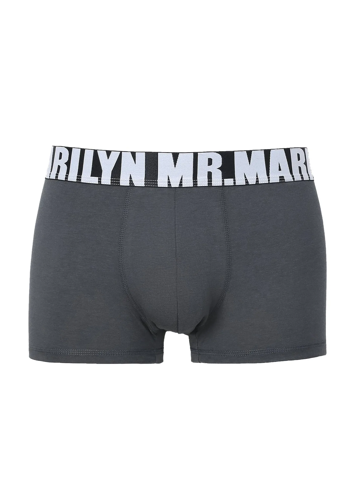 Gładkie bawełniane bokserki męskie Letters Marilyn