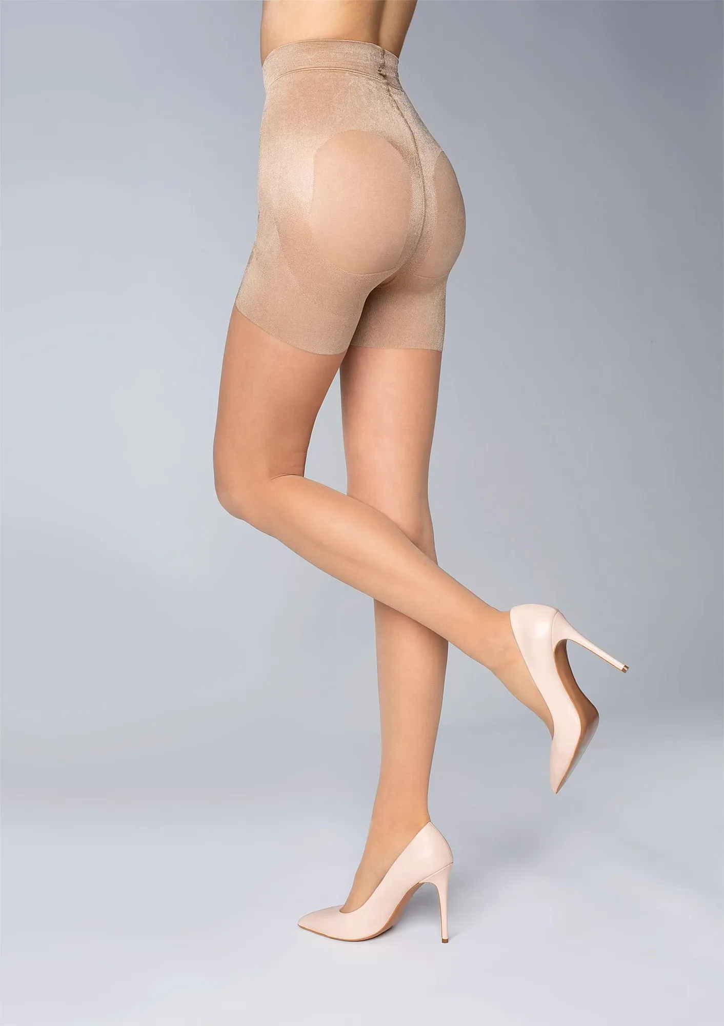 Rajstopy wyszczuplające Plus Up 20 den Marilyn BEIGE 5-XL