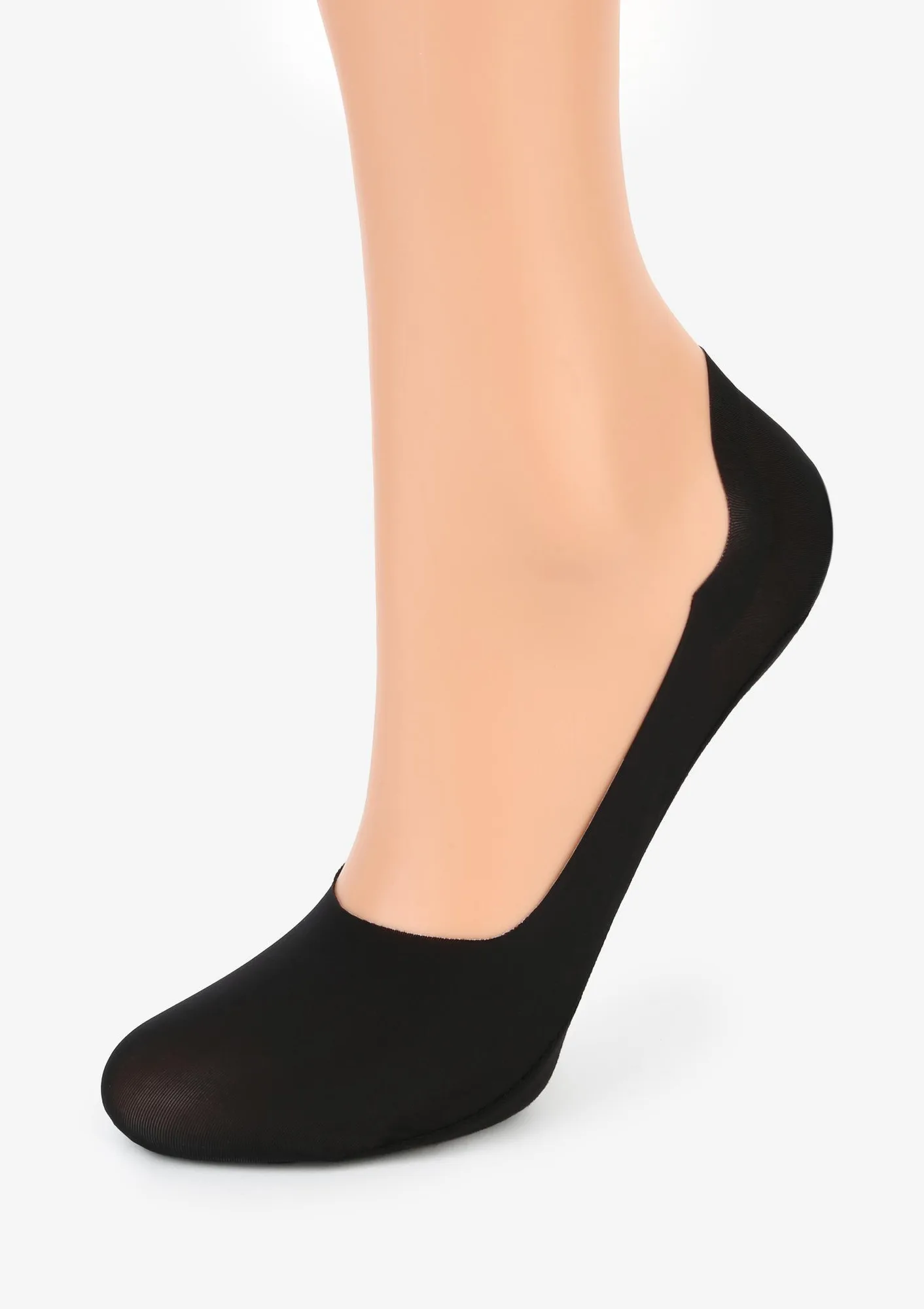 Stopki damskie czarne klasyczne z silikonem Comfort Classic Marilyn
