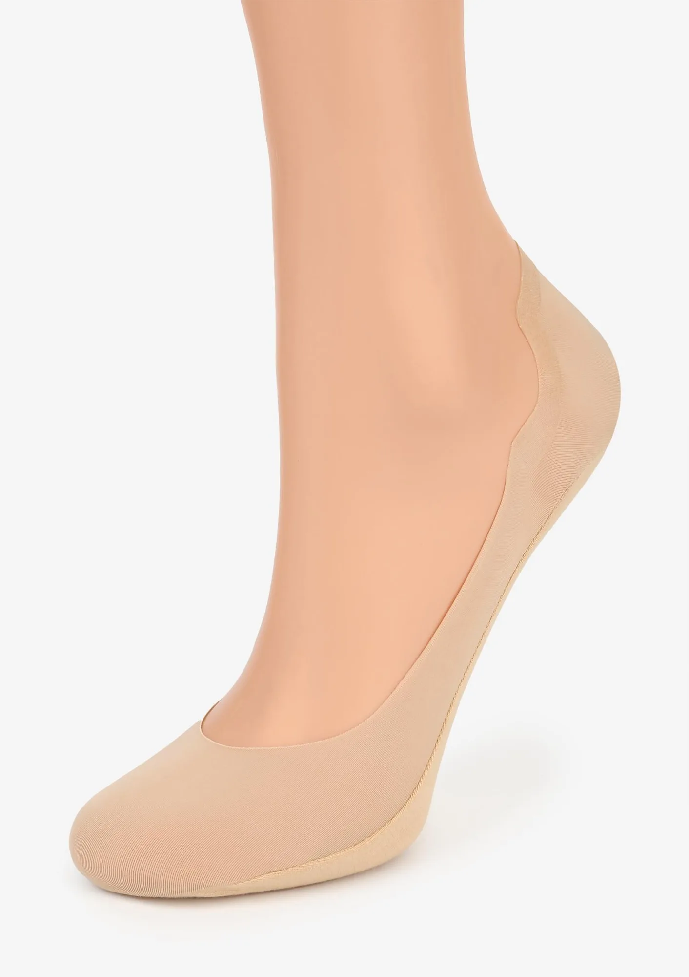 Stopki damskie niski profil beżowe z silikonem Comfort Low Marilyn