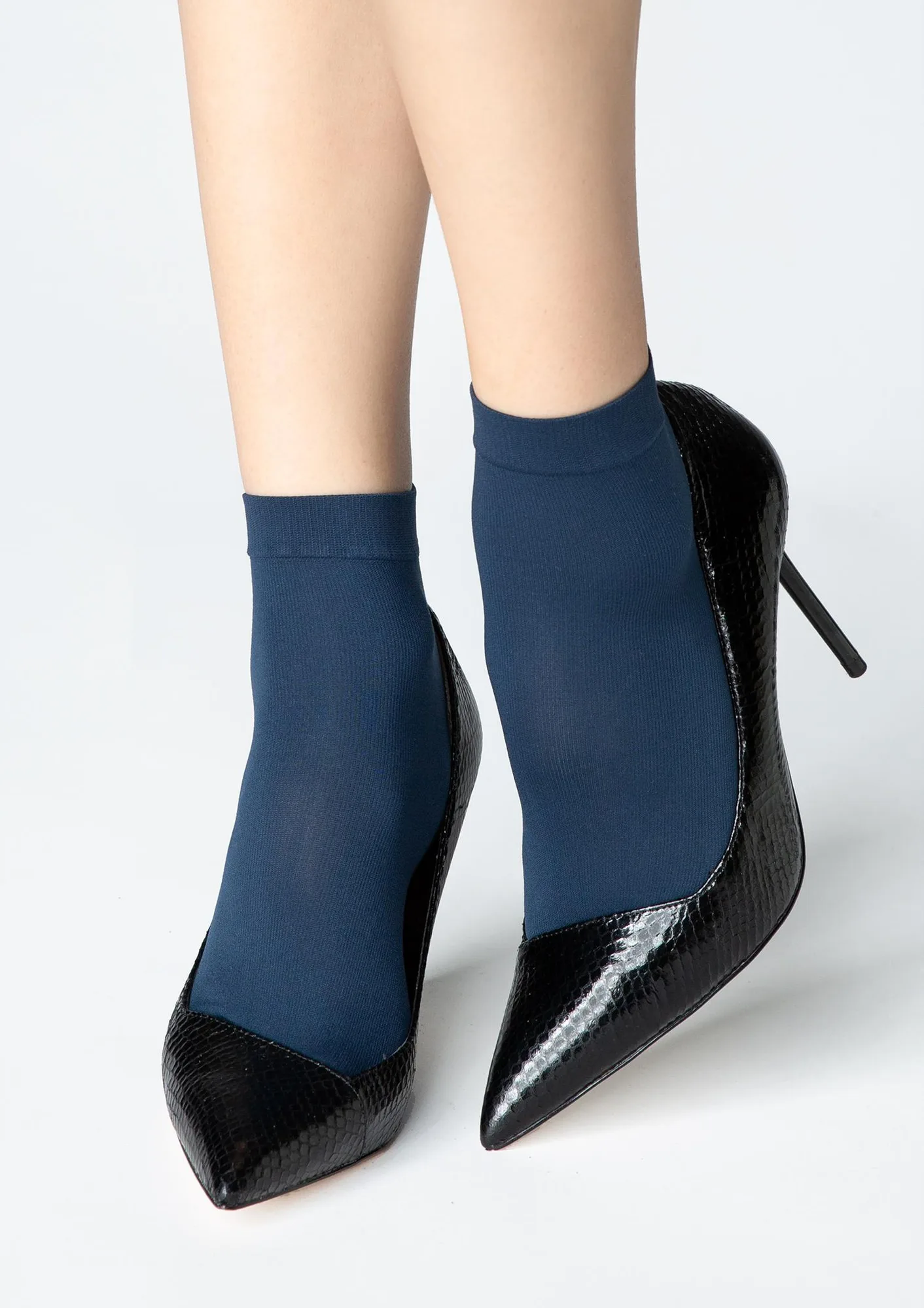 Skarpetki Damskie Micro Socks 40 Den Marilyn granatowe ONE SIZE