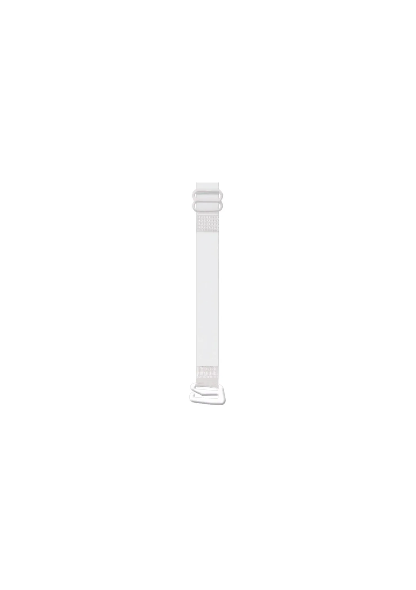 Silikonowe ramiączka 10 mm z białym metalowym zaczepem RT-04 ONE SIZE