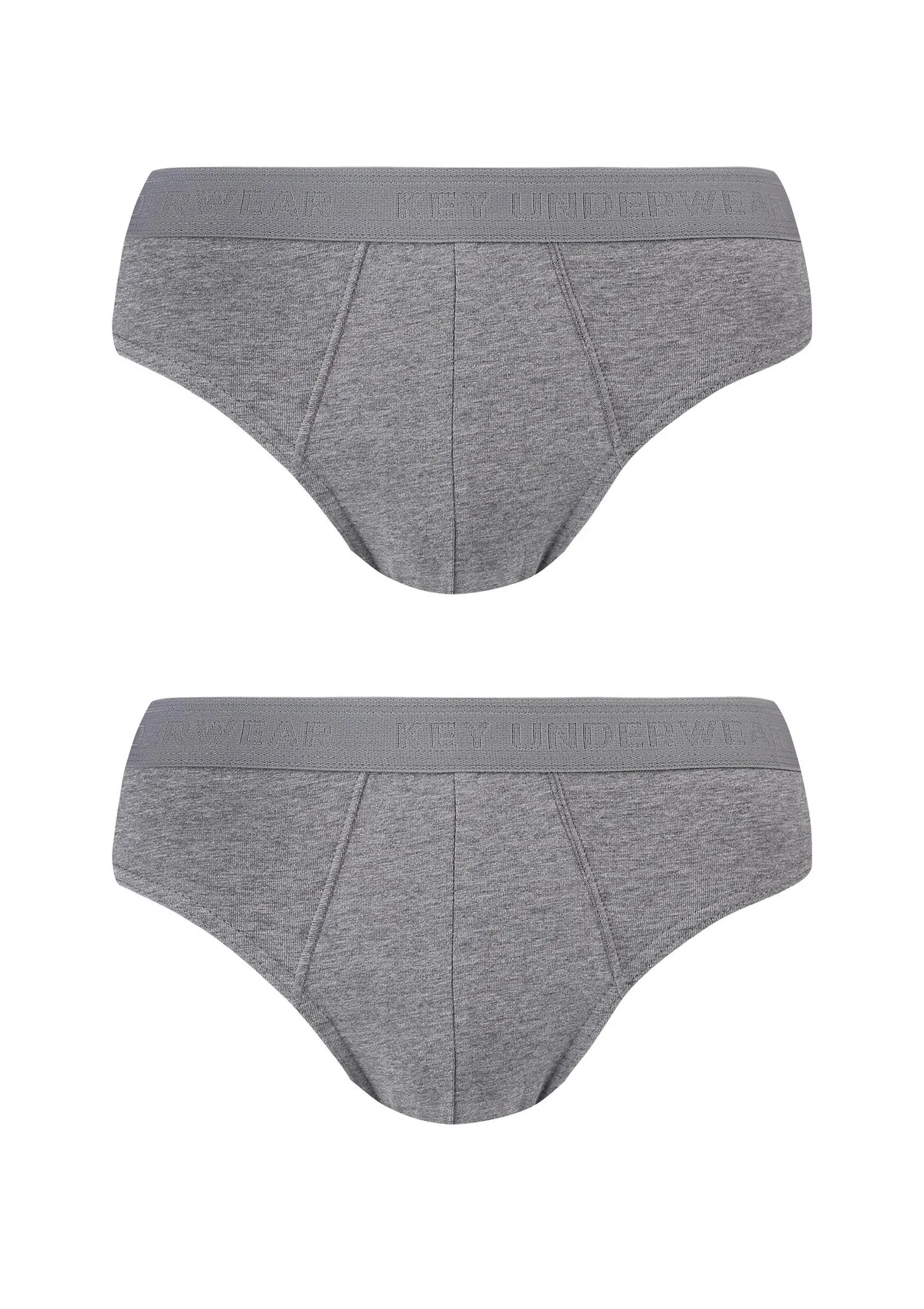 Slipy męskie bawełniane (2 pack) gładkie melanżowe MPP 017 MELANŻ