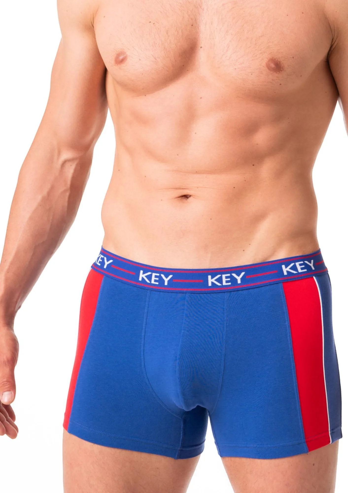 Bokserki męskie bawełniane w sportowym stylu MXH 238 Key