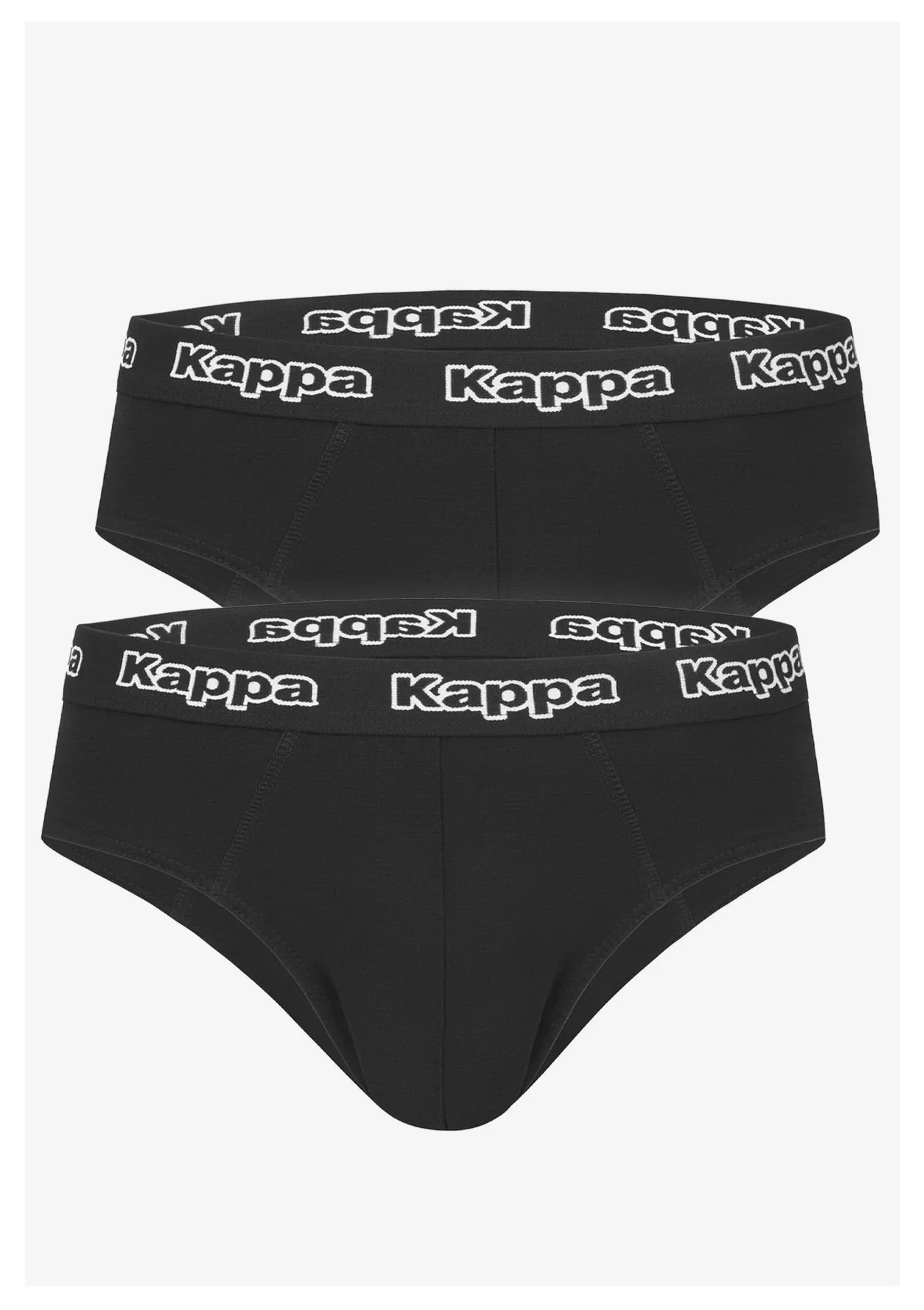 Slipy męskie bawełniane (2pack) w sportowym stylu czarne Kappa K1111