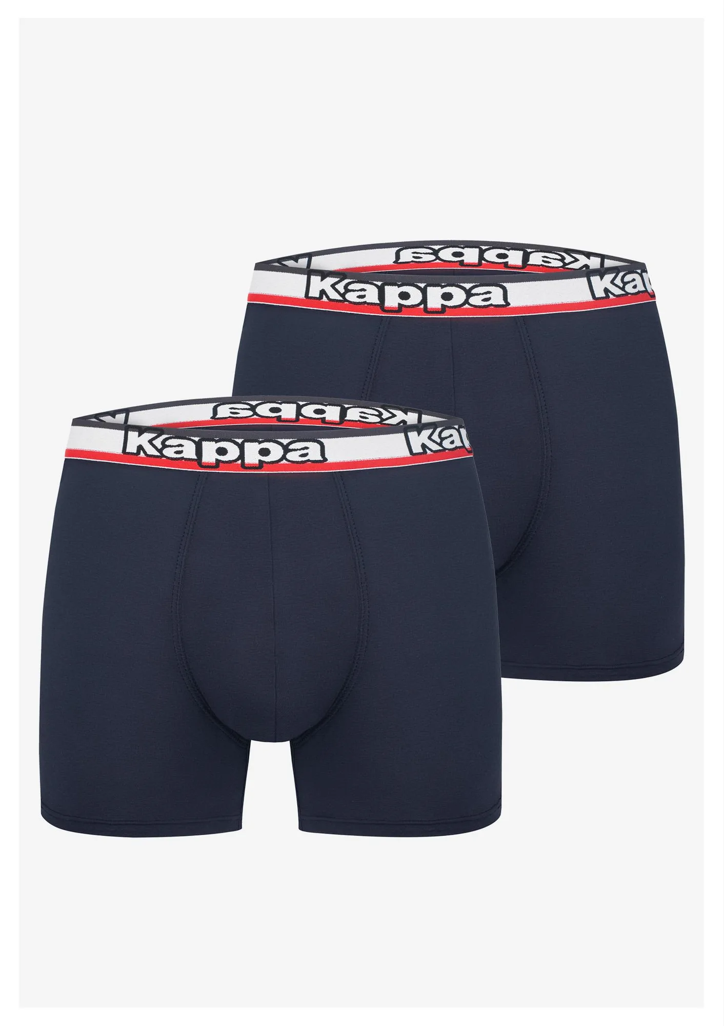 Bokserki męskie bawełniane granatowe (2pack) w sportowym stylu Kappa K1214