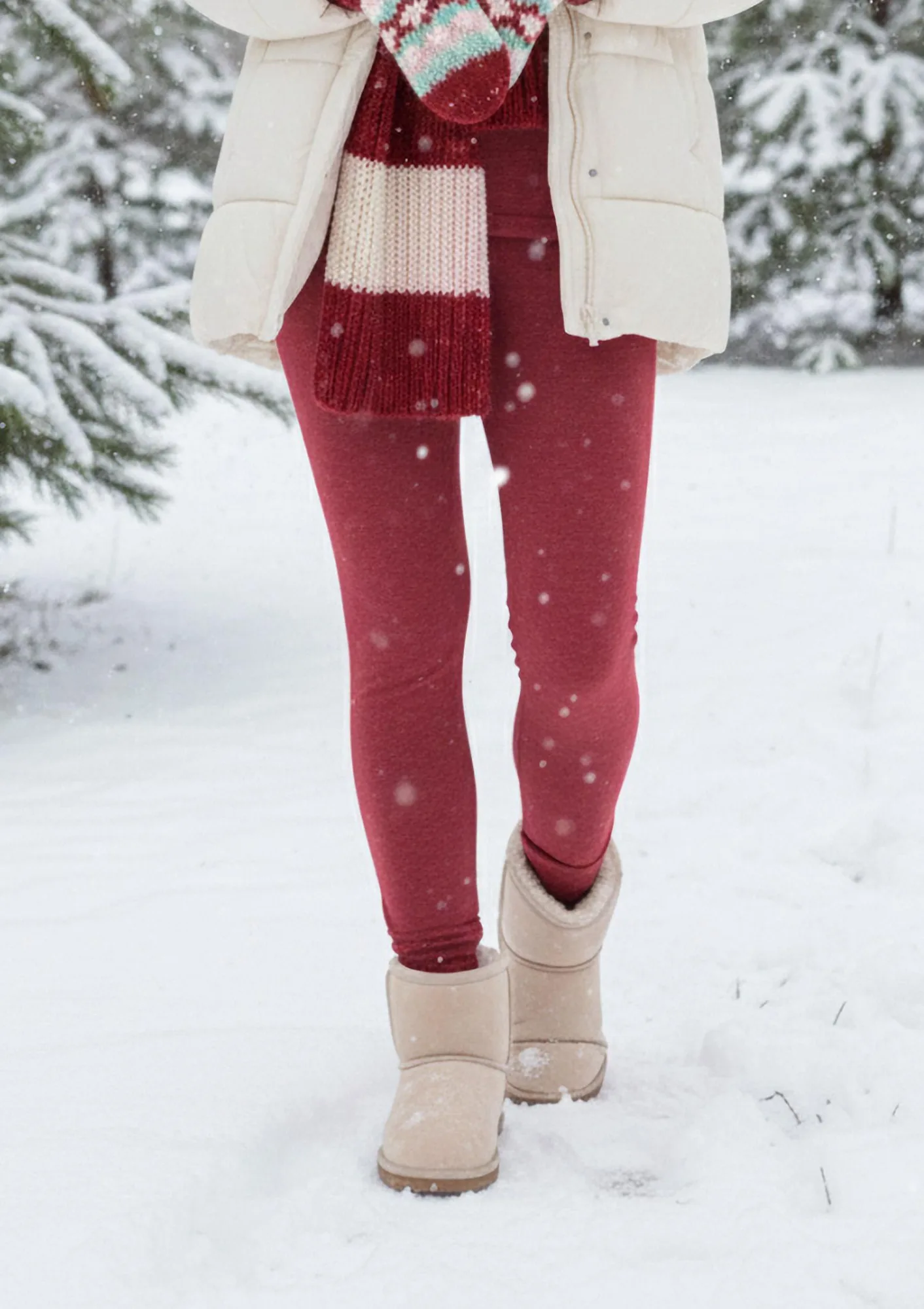 Legginsy damskie termiczne z szerokim pasem Hot Touch LXL 729 3