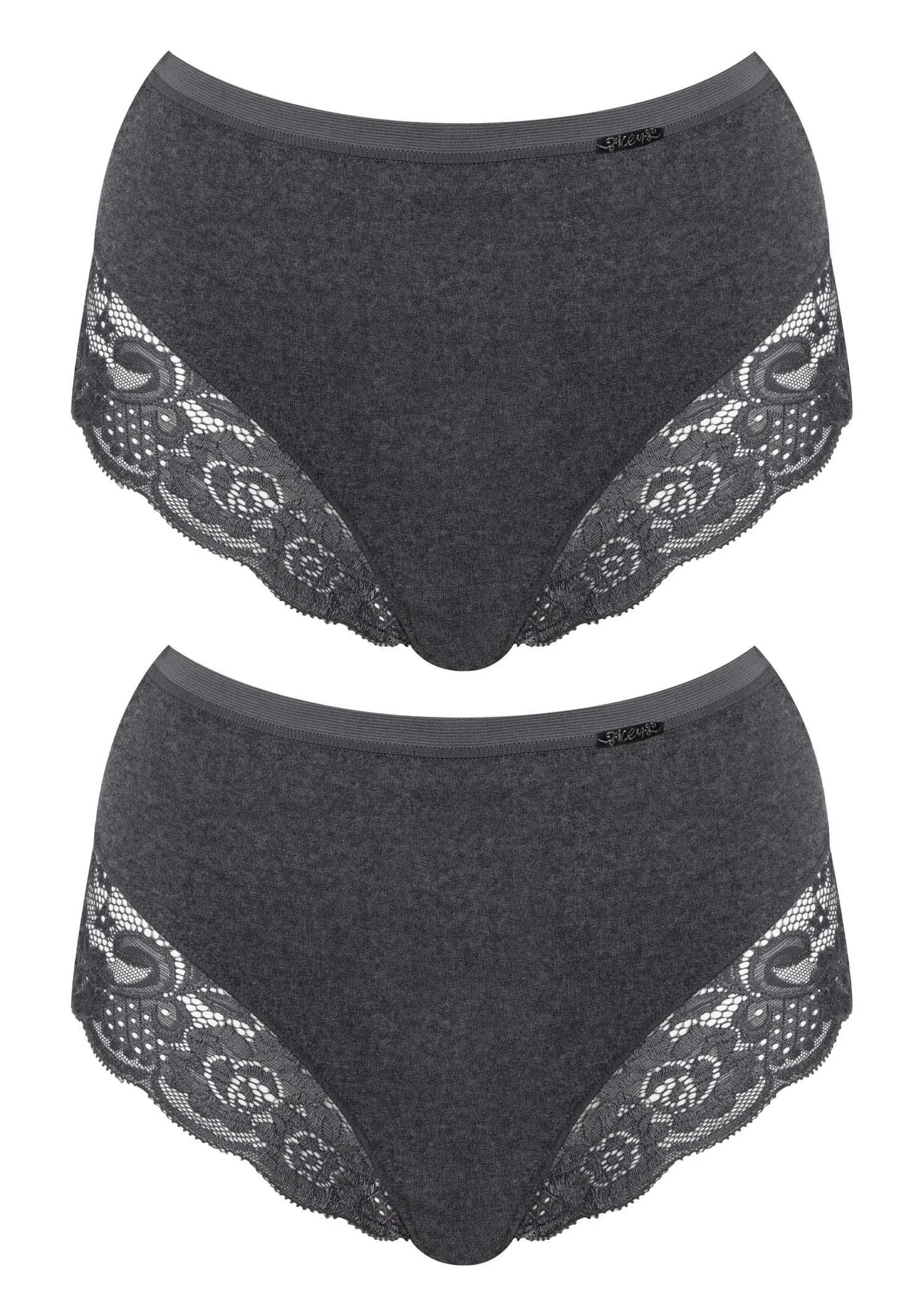 Termiczne figi damskie (2 pack) z wyższym stanem szare LPF 729
