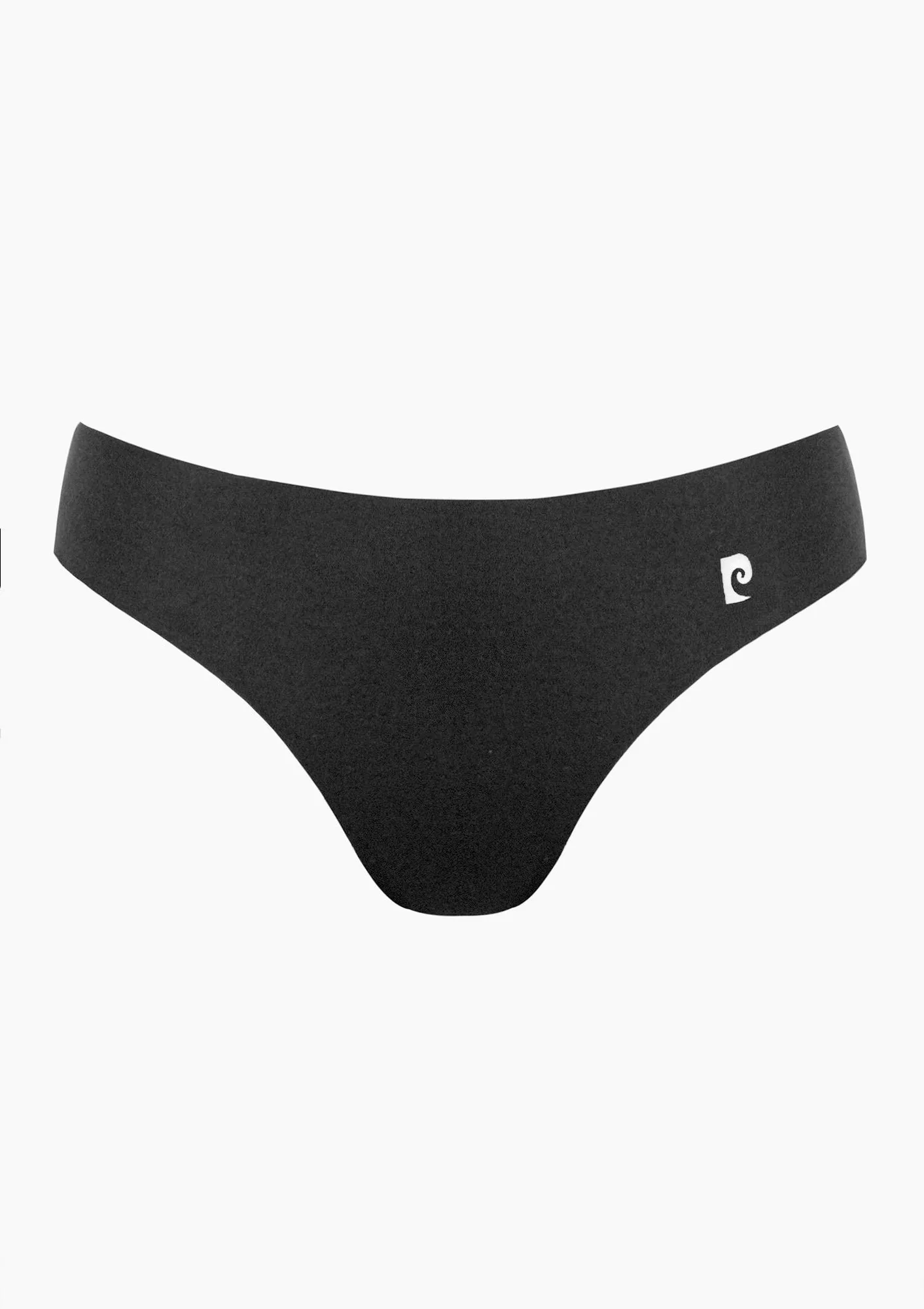 Figi damskie klasyczne bawełniane bezszwowe czarne Cipria Pierre Cardin