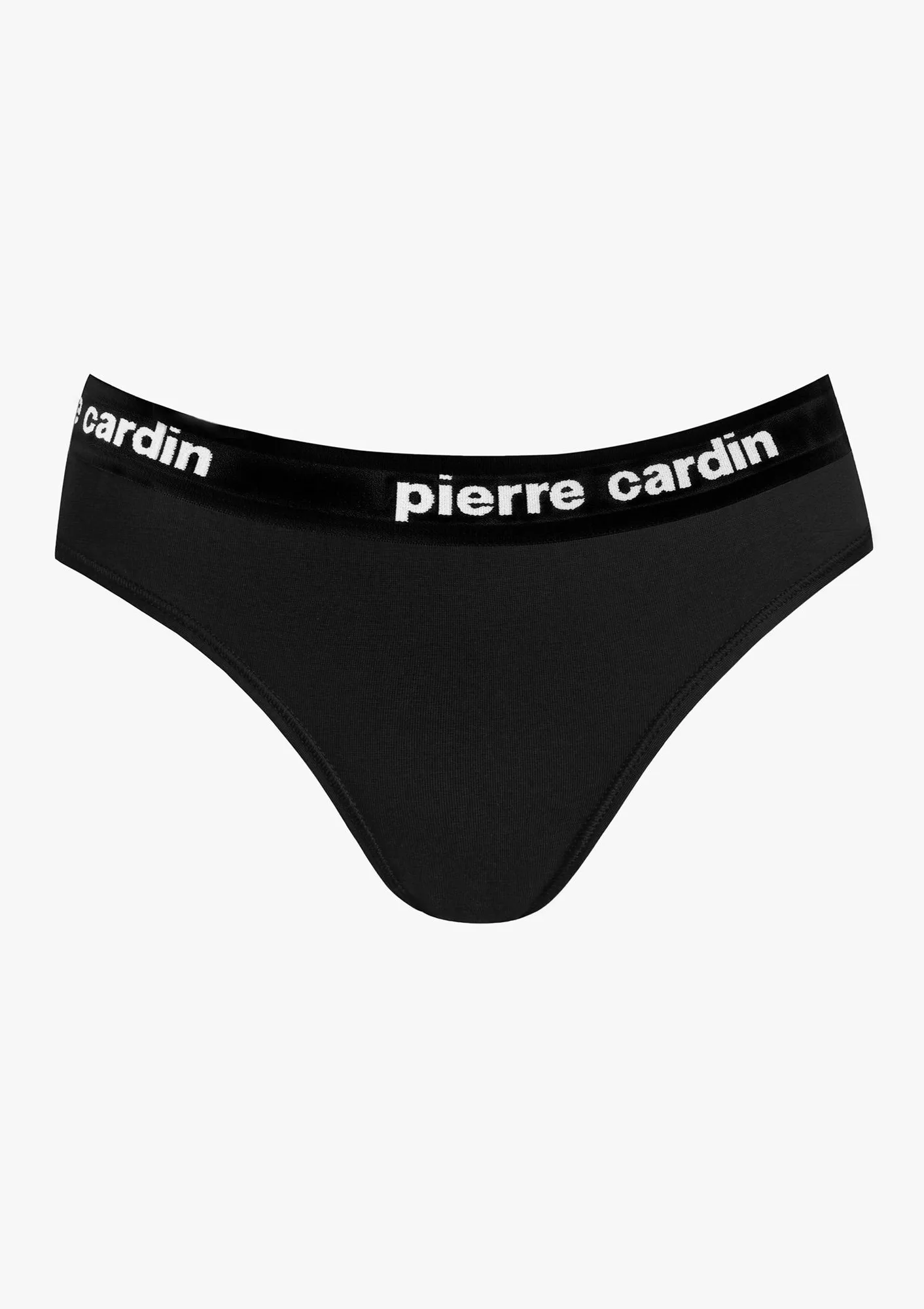 Figi damskie bawełniane czarne w sportowym stylu Pinolo Pierre Cardin