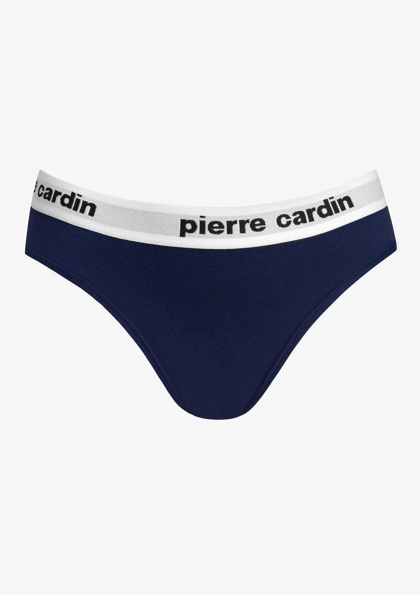 Figi damskie bawełniane w sportowym stylu ciemny granat Pinolo Pierre Cardin