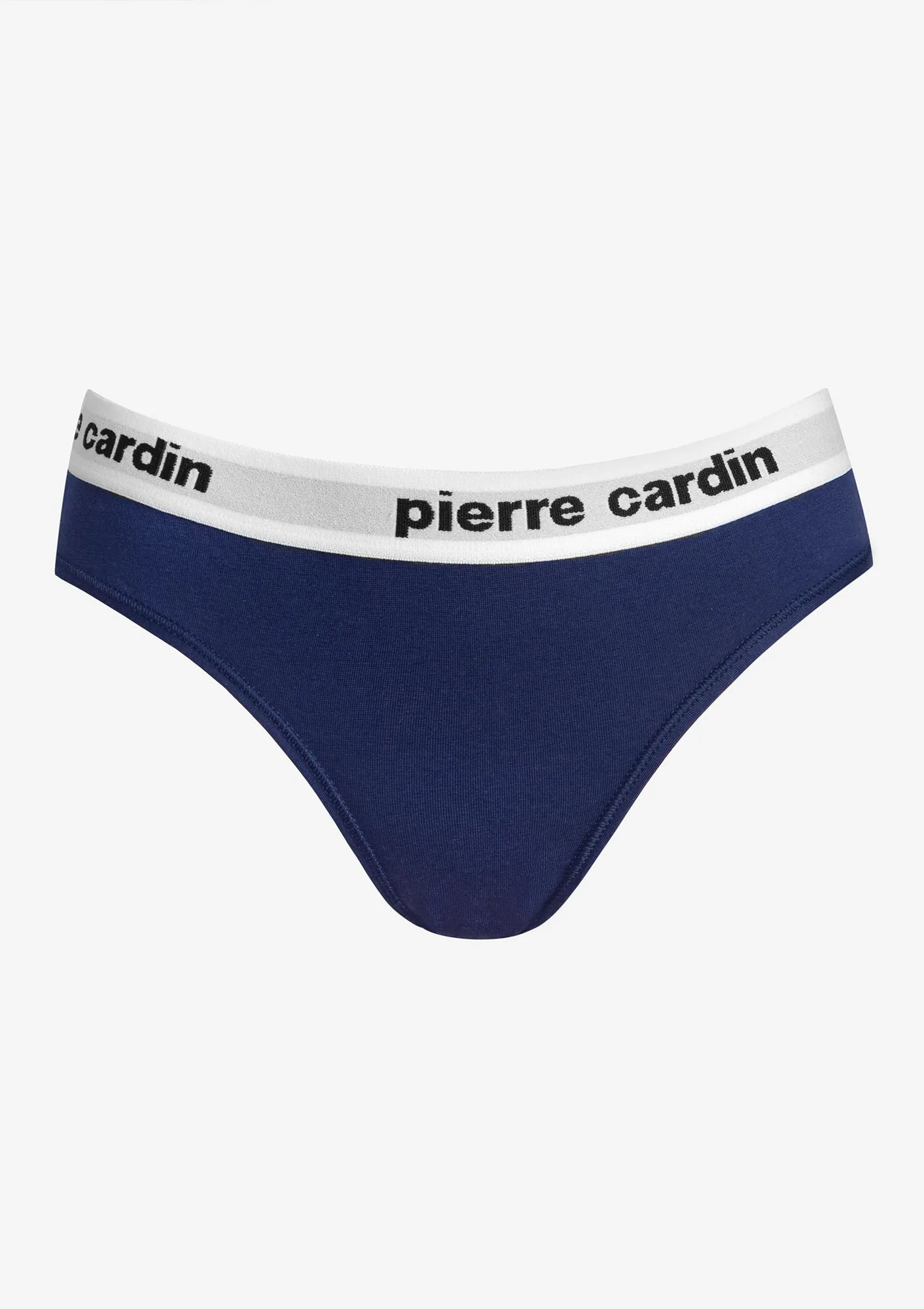 Figi damskie bawełniane w sportowym stylu granatowe Pinolo Pierre Cardin