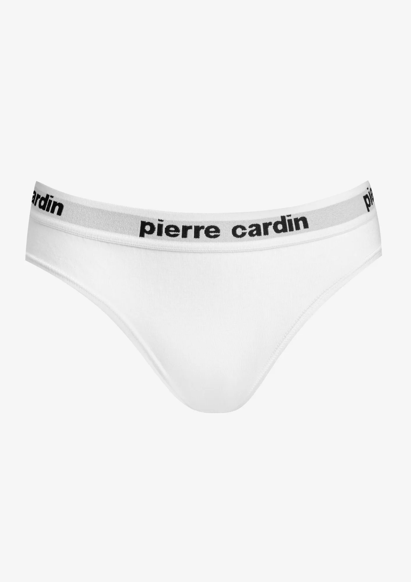 Figi damskie bawełniane w sportowym stylu białe Pinolo Pierre Cardin
