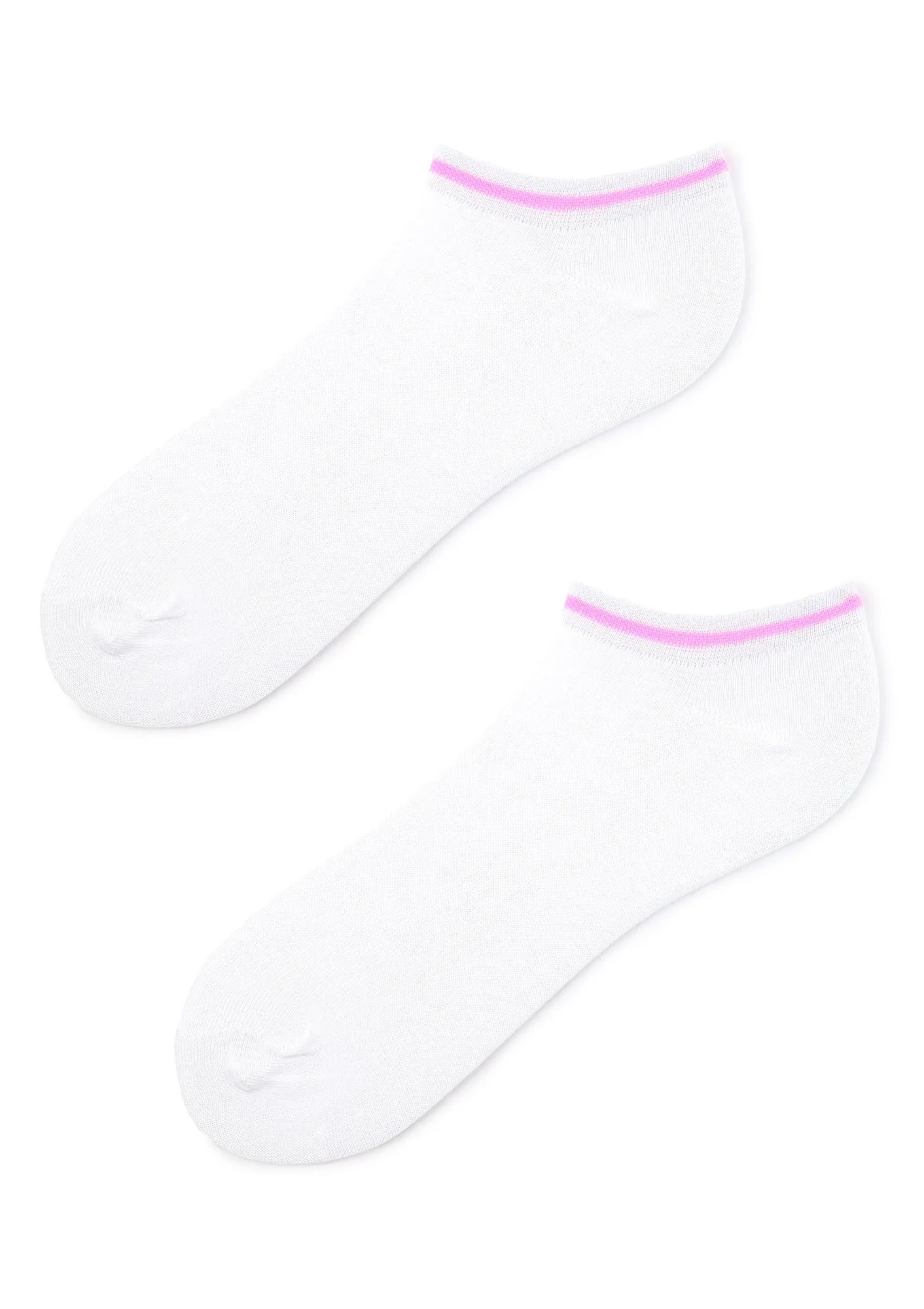 Sportowe bawełniane stopki damskie Live Free WHITE/PINK
