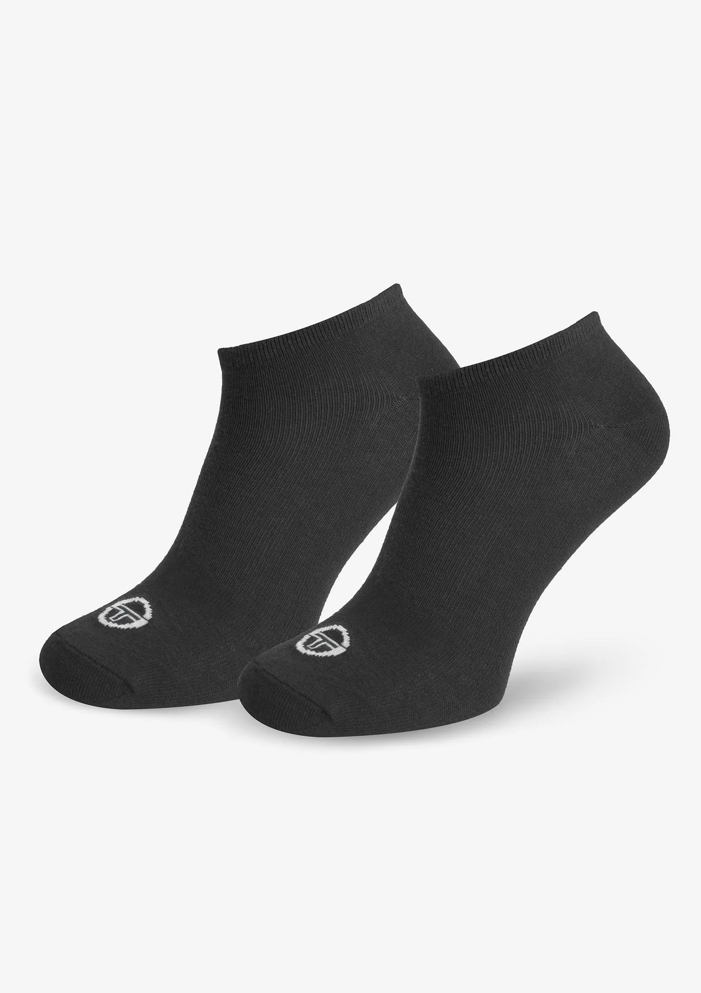 Skarpetki stopki (3pak) sportowe bawełniane czarne 1007 Sergio Tacchini