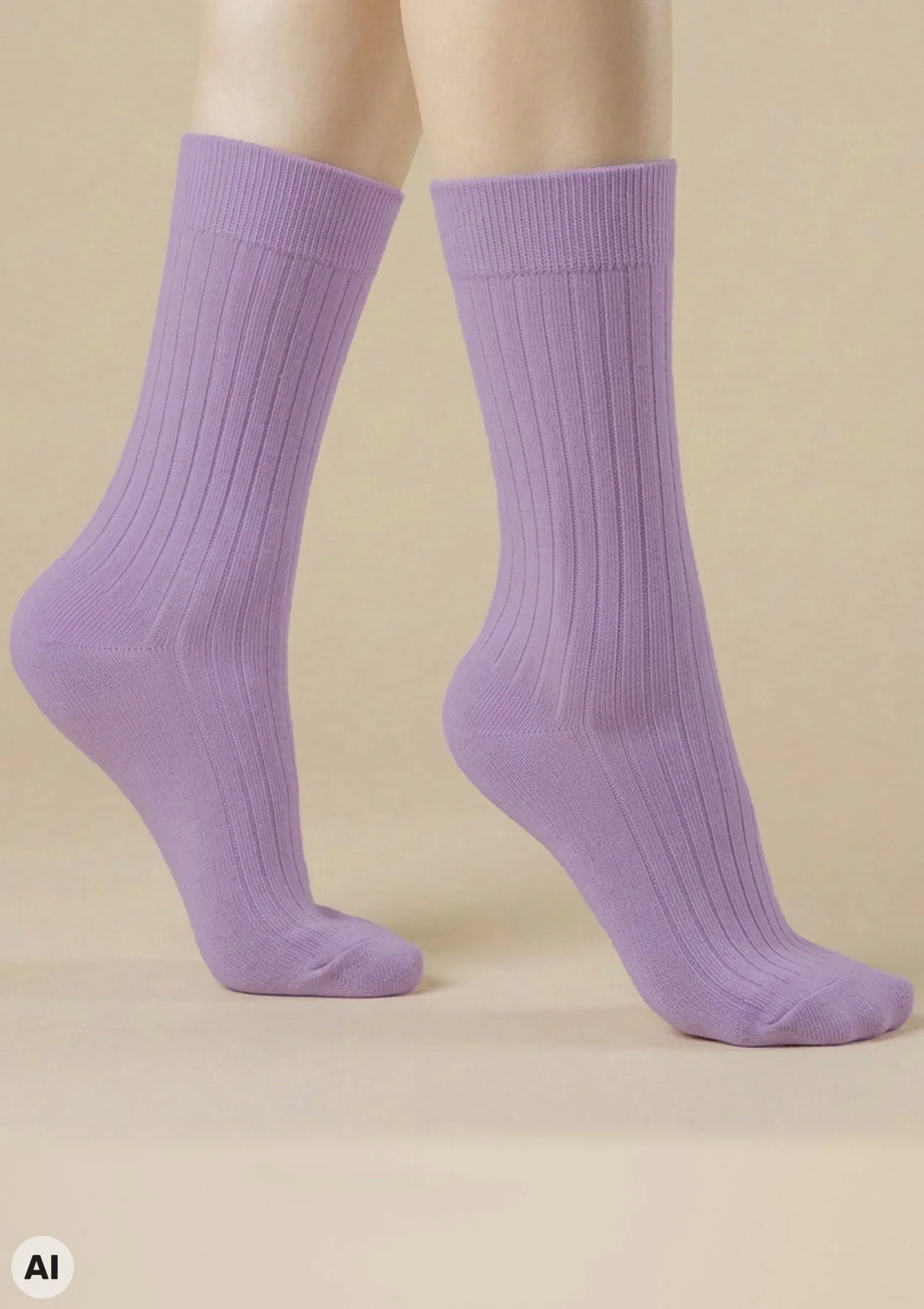 Skarpetki damskie bawełniane wysokie Cotton Classic Long Marilyn fiolet